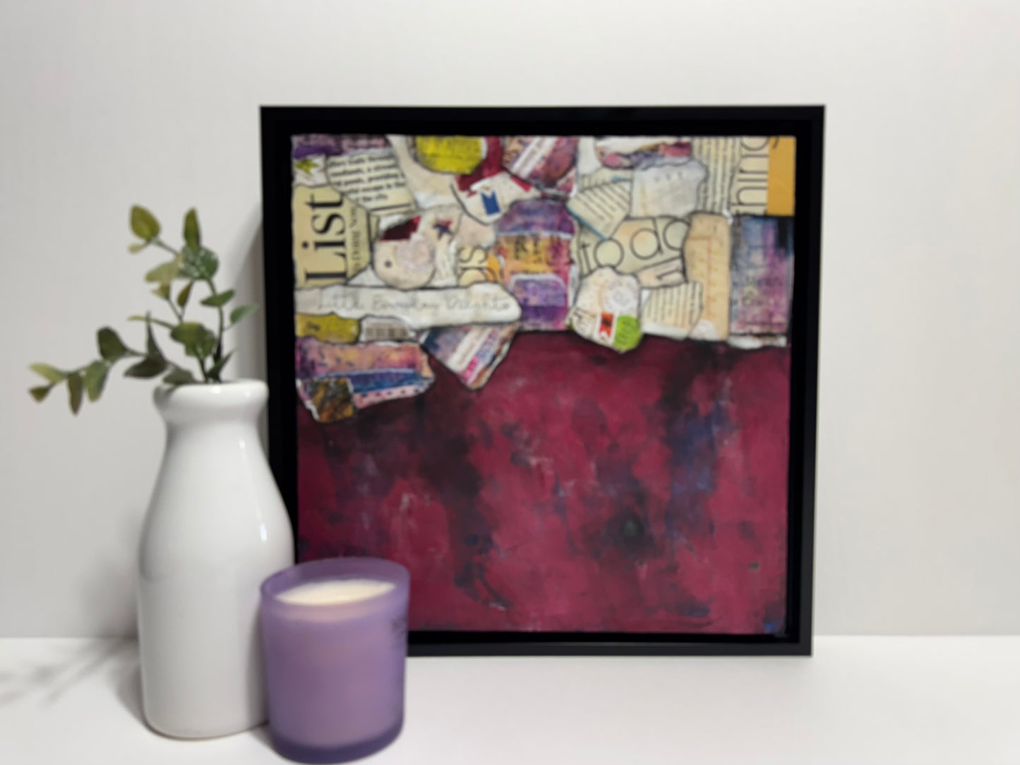 Everyday Delights Abstract collage art 