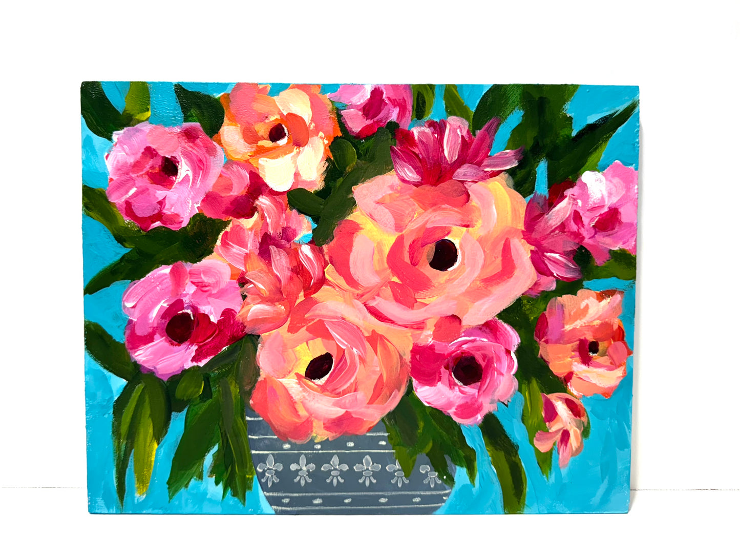 Poppy Splendor acrylic painting