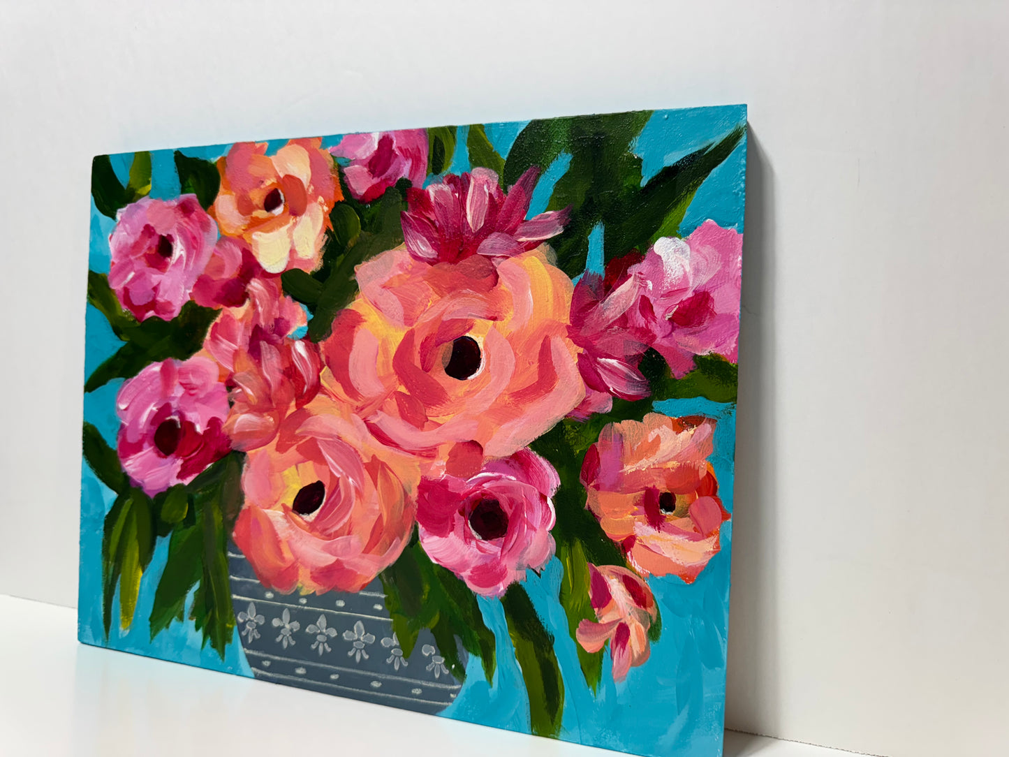 Poppy Splendor acrylic painting