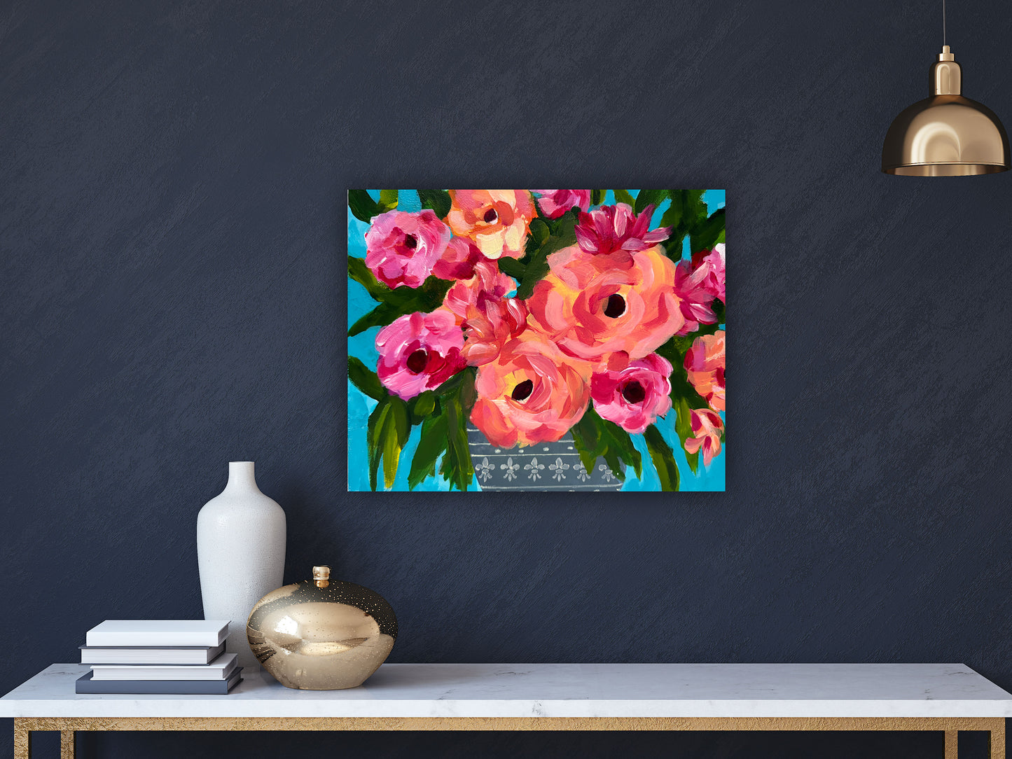 Poppy Splendor acrylic painting