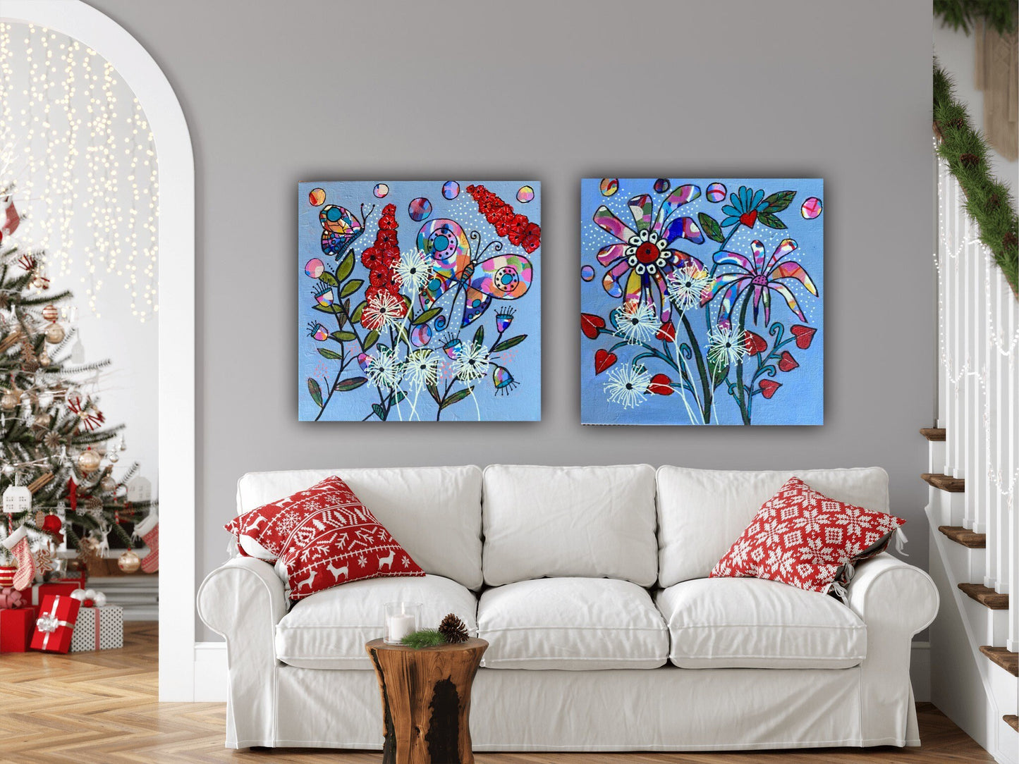 Flower Explosion I painting