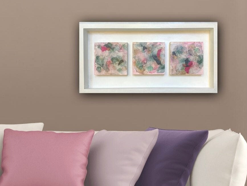 It’s Triplets! Abstract paintings