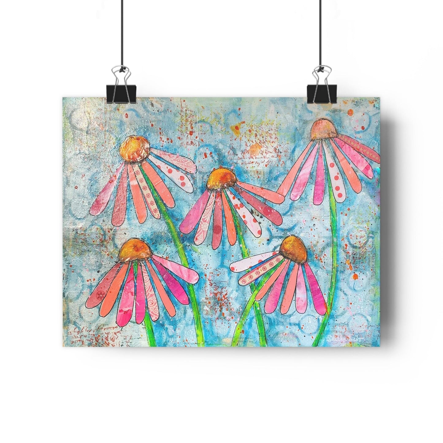 Pink Coneflower Giclée Art Print