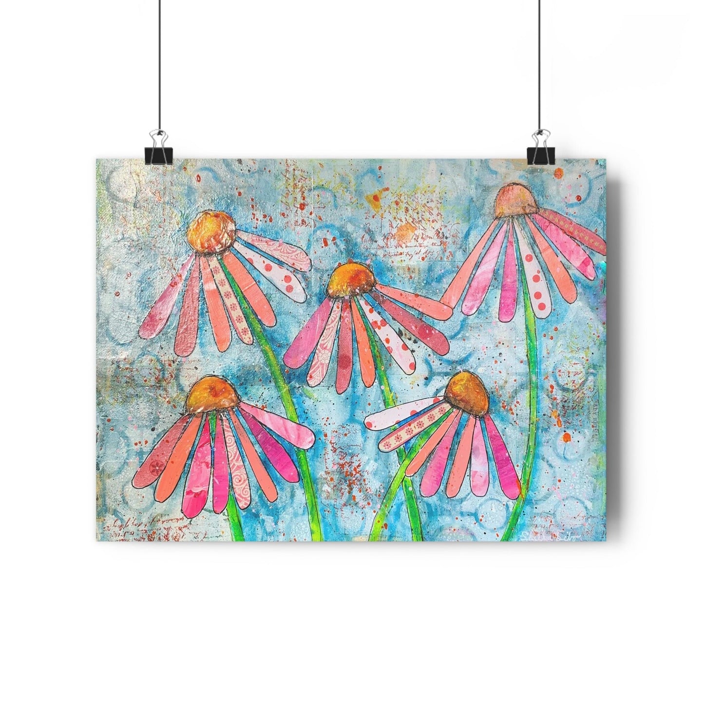 Pink Coneflower Giclée Art Print