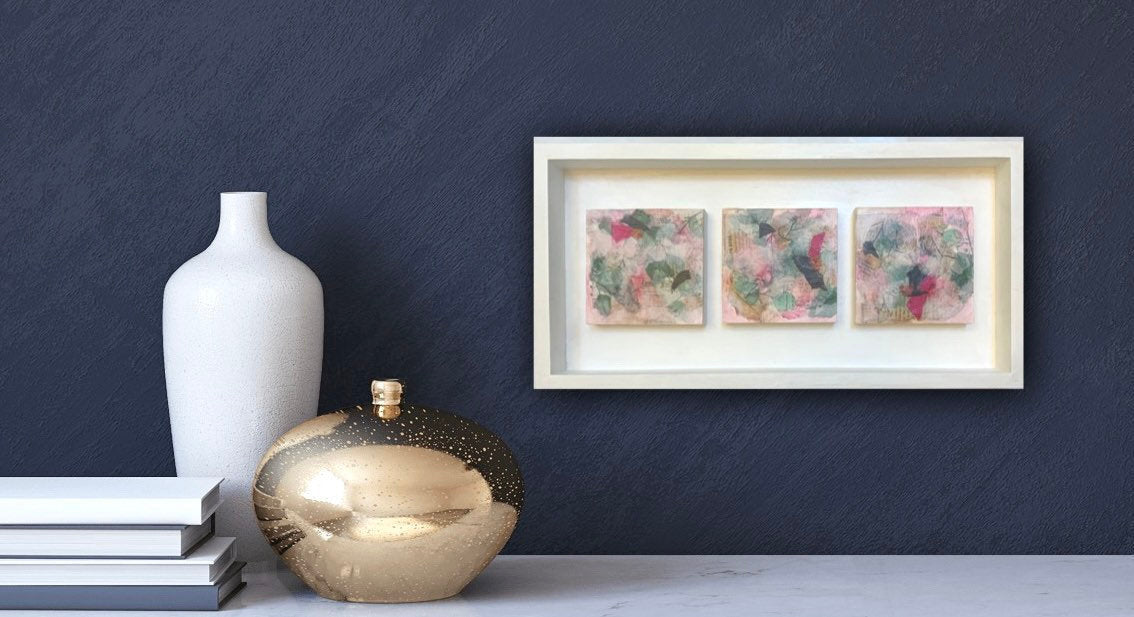 It’s Triplets! Abstract paintings