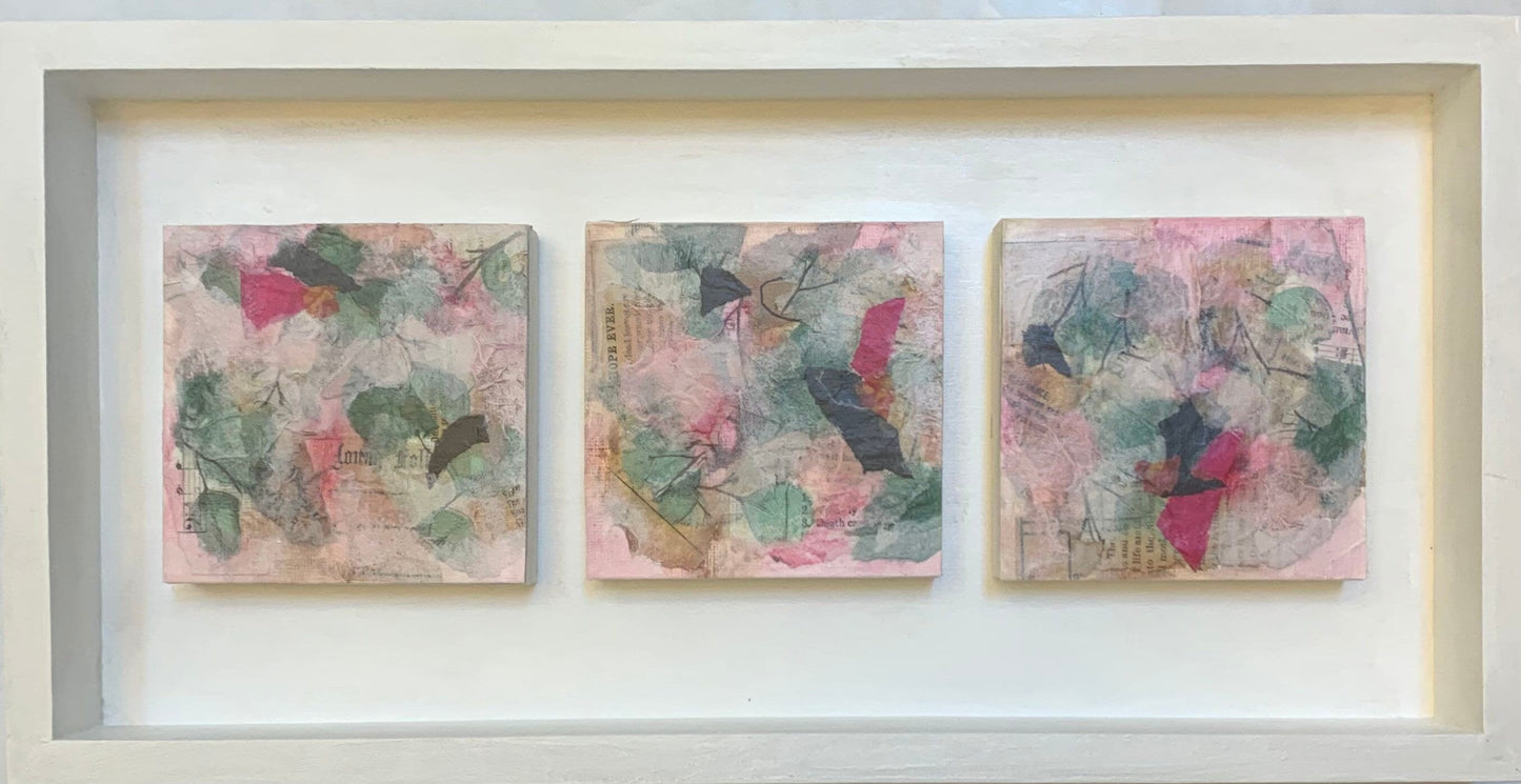 It’s Triplets! Abstract paintings