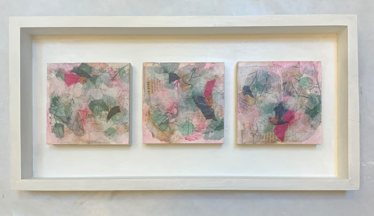 It’s Triplets! Abstract paintings