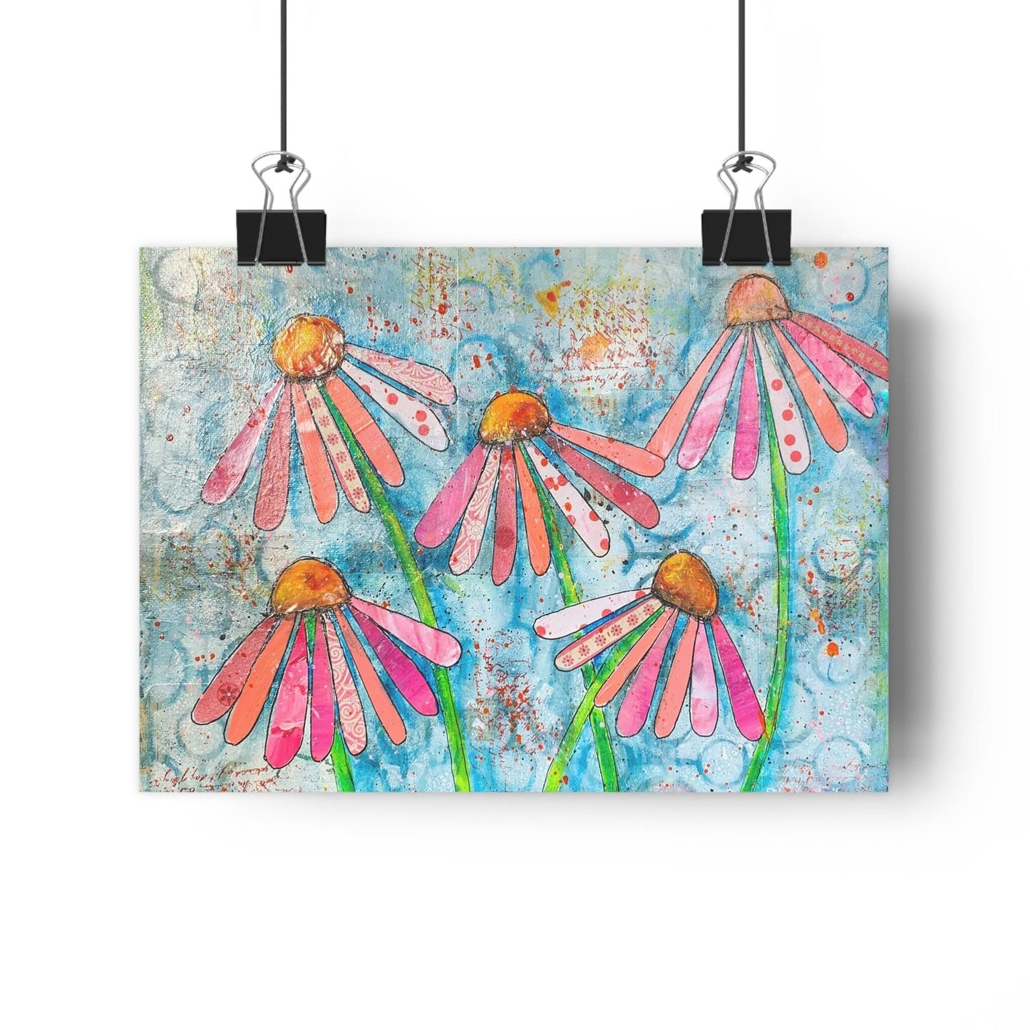 Pink Coneflower Giclée Art Print