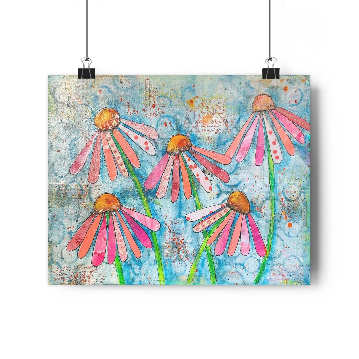 Pink Coneflower Giclée Art Print