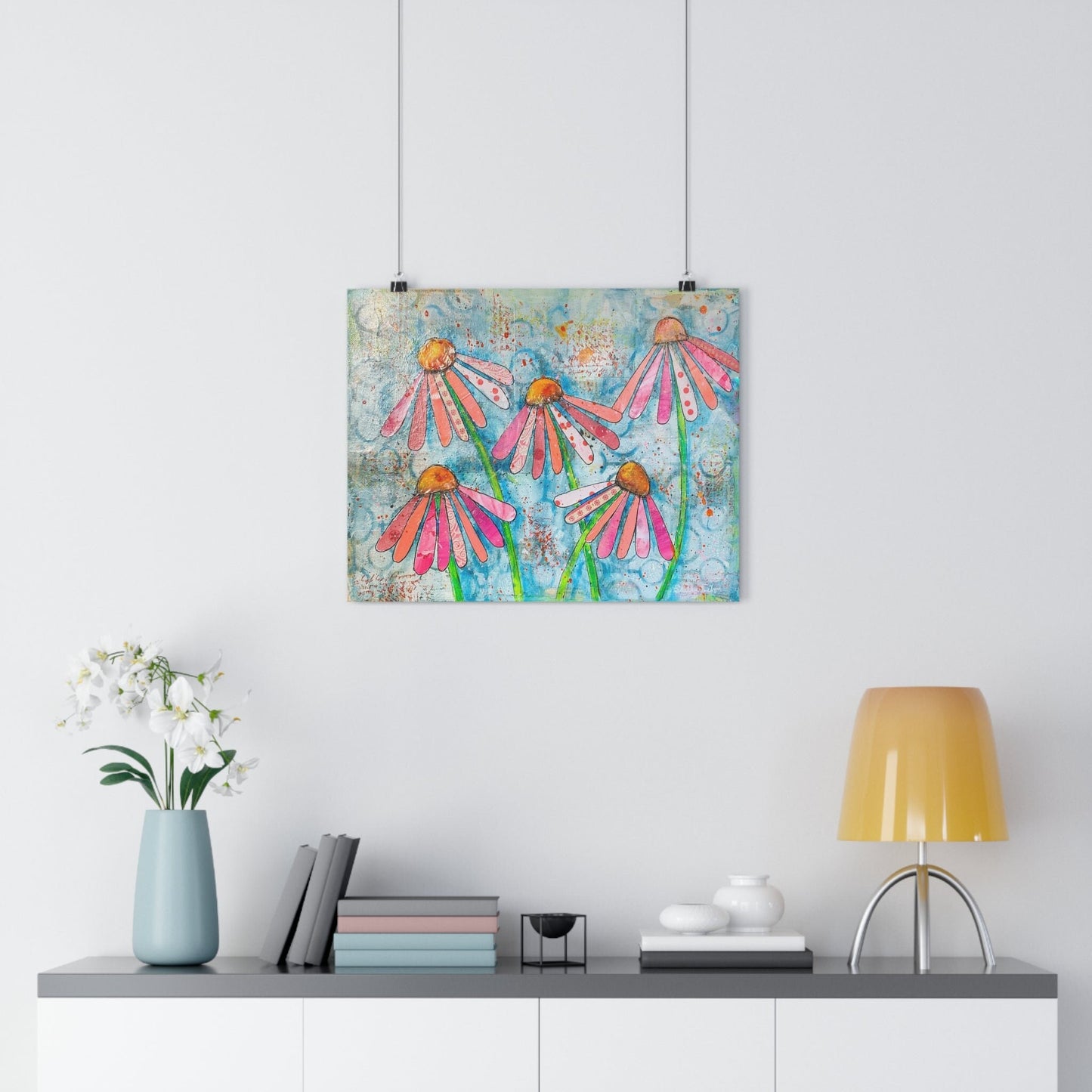 Pink Coneflower Giclée Art Print