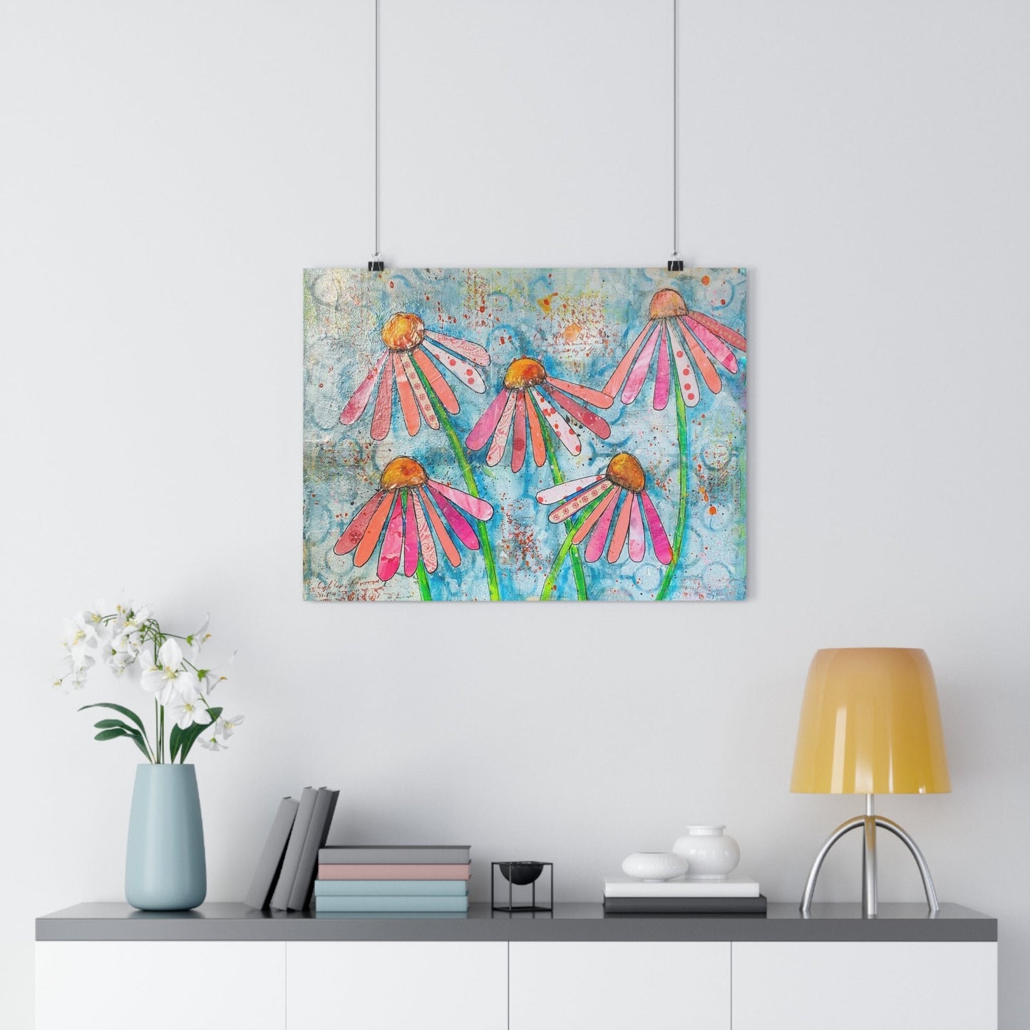 Pink Coneflower Giclée Art Print