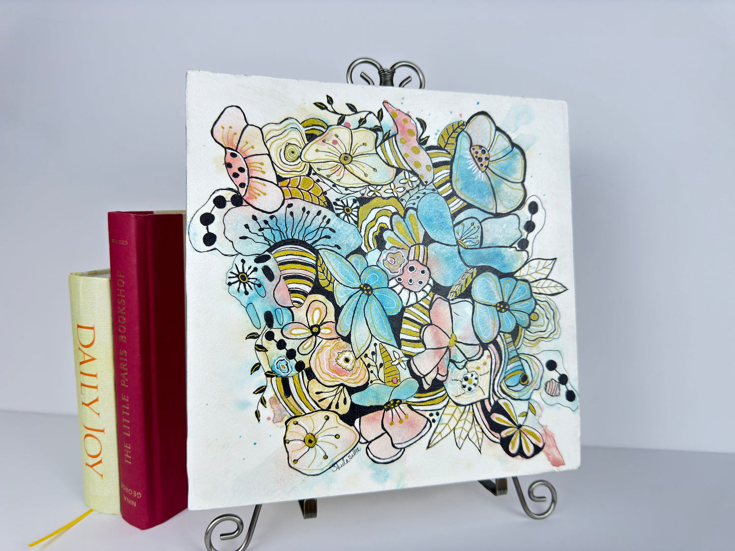 Imagination Journey Painting vivid color eye-catching design original art whimsical decor nature lover unique watercolor art gift shop now