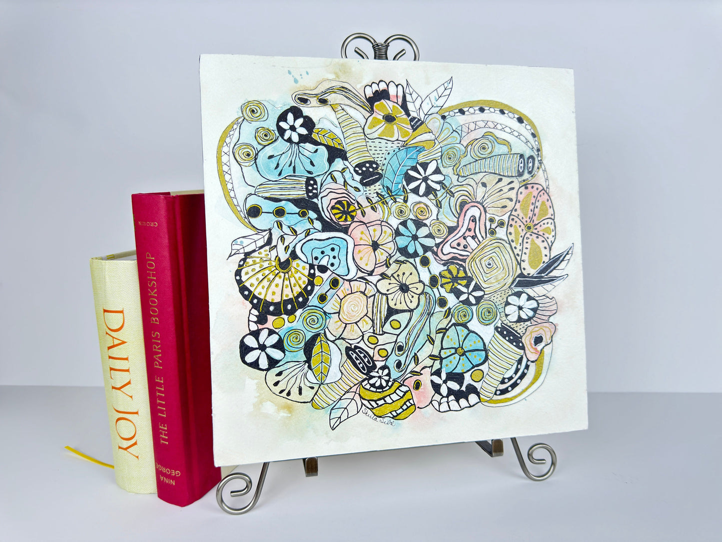 Imagination Journey Painting vivid color eye-catching design original art whimsical decor nature lover unique watercolor art gift shop now