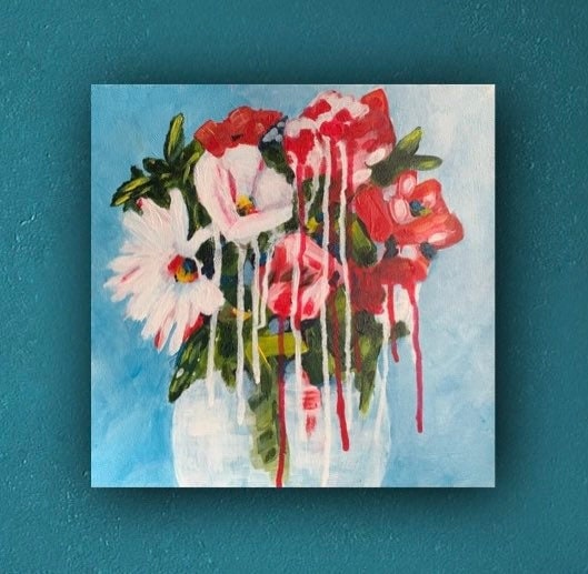 Bold and Beautiful floral painting