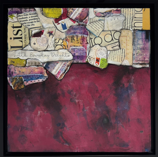 Everyday Delights Abstract collage art&nbsp;