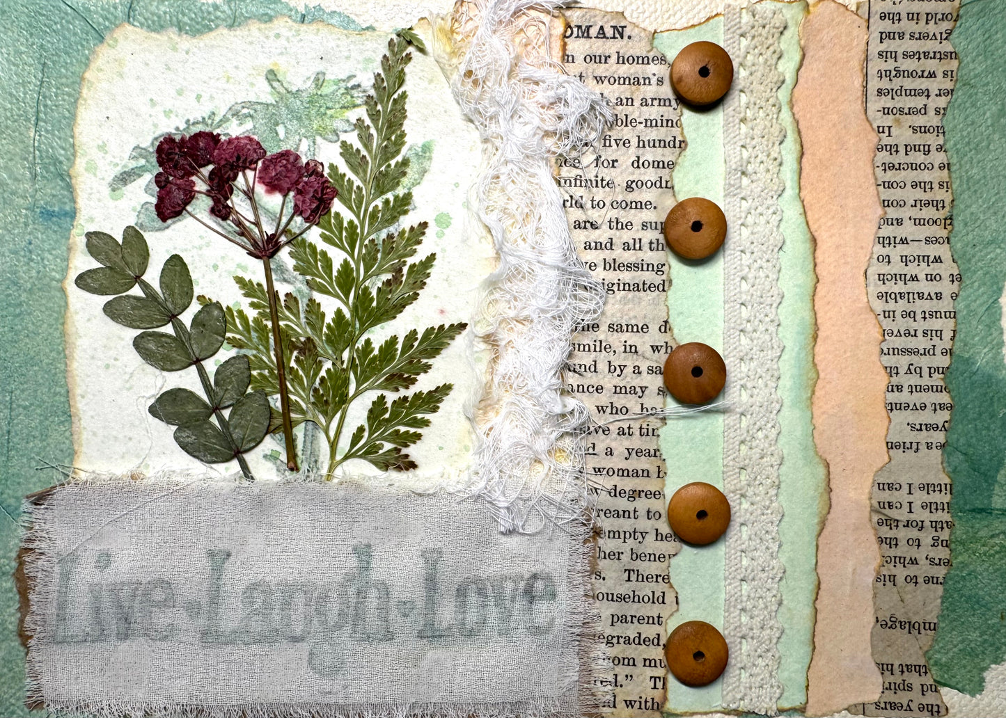 Dried Flower Art decoration Shelf sitter 5x7"