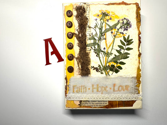 Dried Flower Art decoration Shelf sitter 5x7"