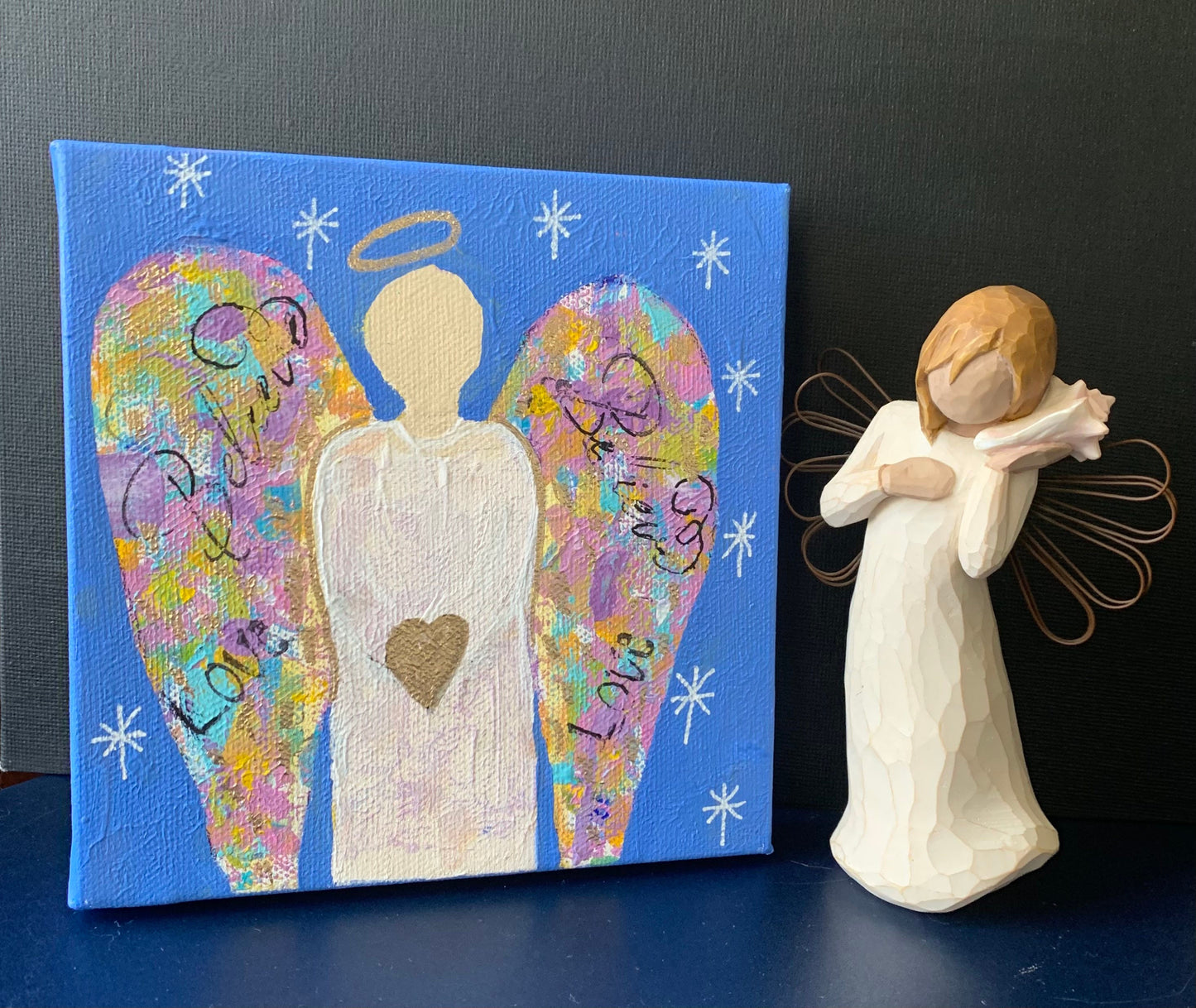 Angels & Hearts Painting