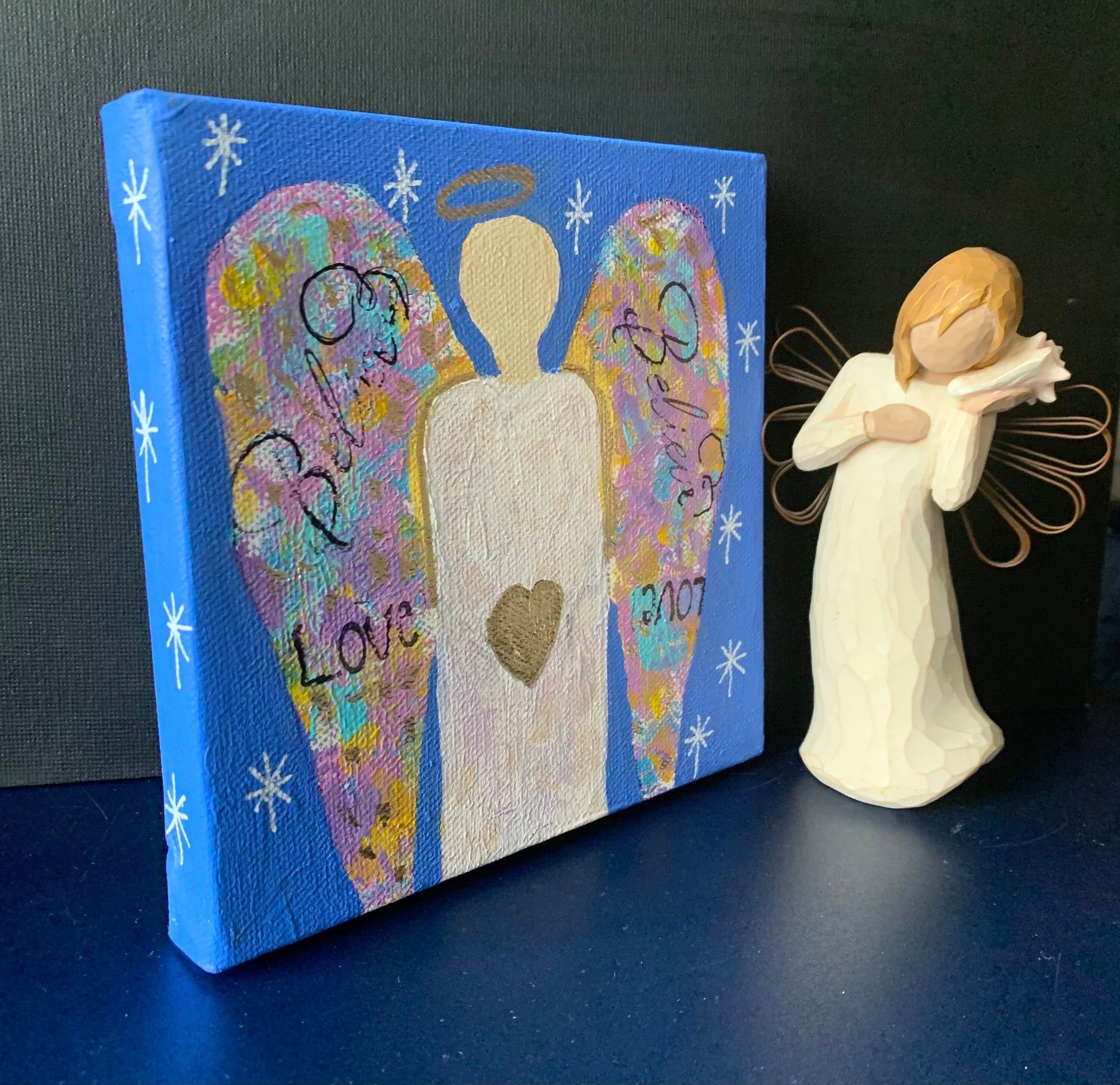 Angels & Hearts Painting
