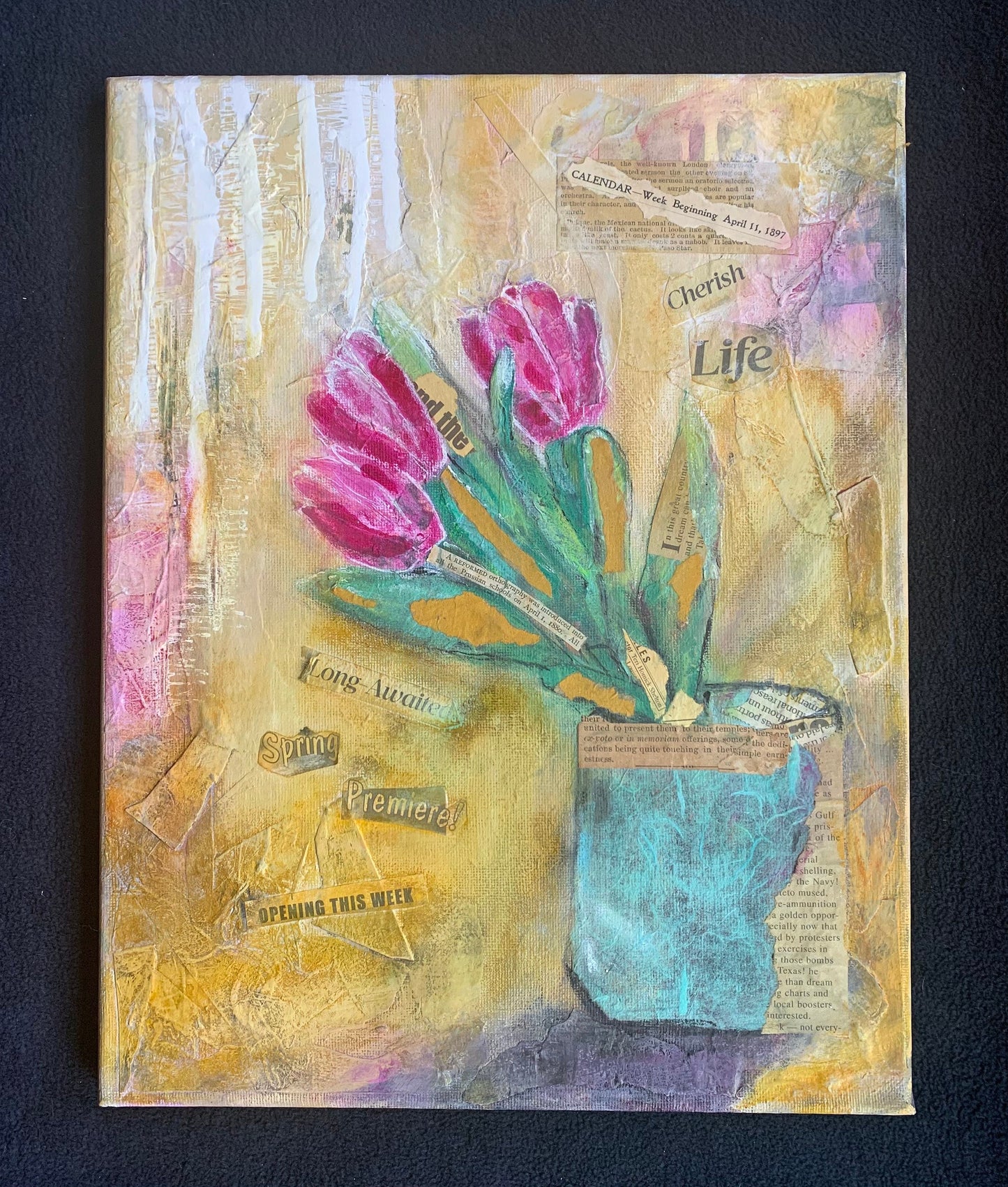 Spring 1897 Tulips painting