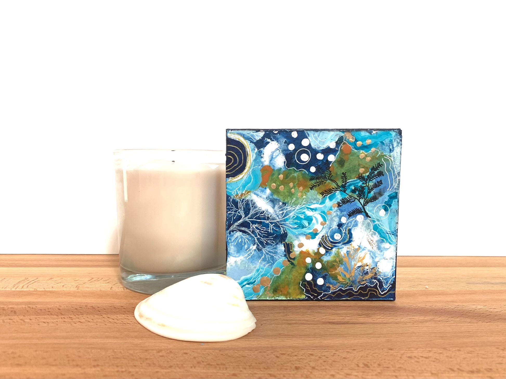 Under the Sea Abstract Whimsical Ocean Painting Add more beach to your life Tropical Gift for beach lover Beach Home décor Seascape design