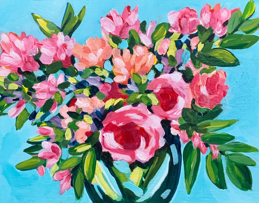 Pink Bouquet painting