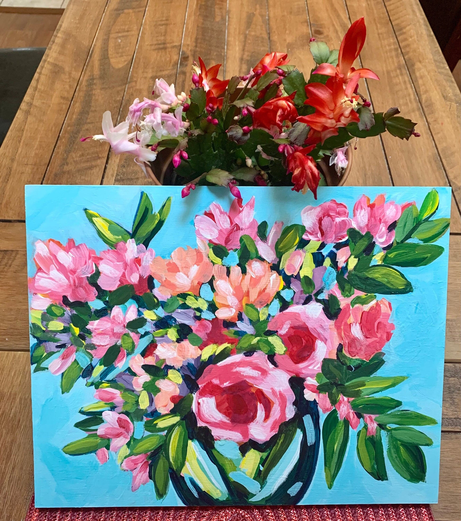 Pink Bouquet painting