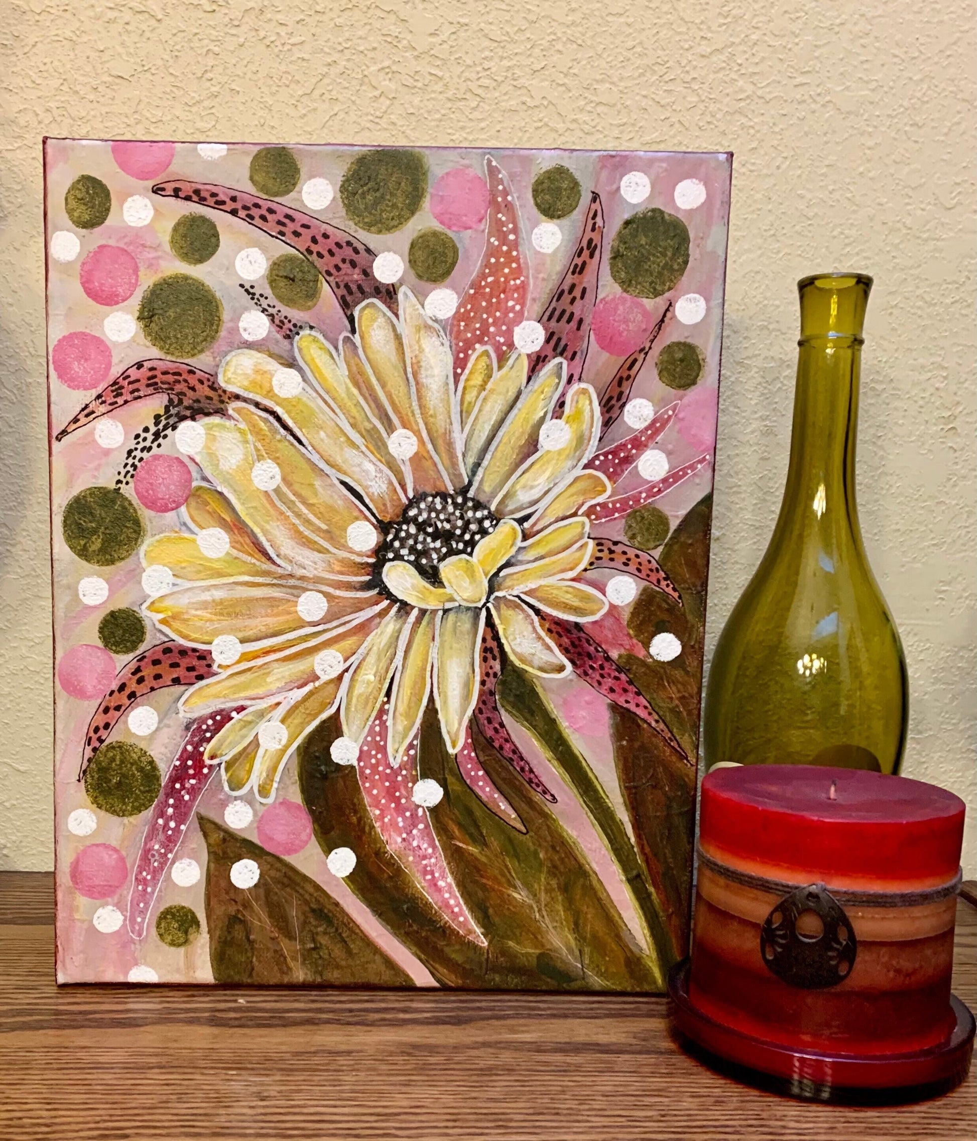 Sunflower Delight Abstract Painting