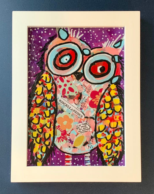 Betty the Befuddled Owl painting