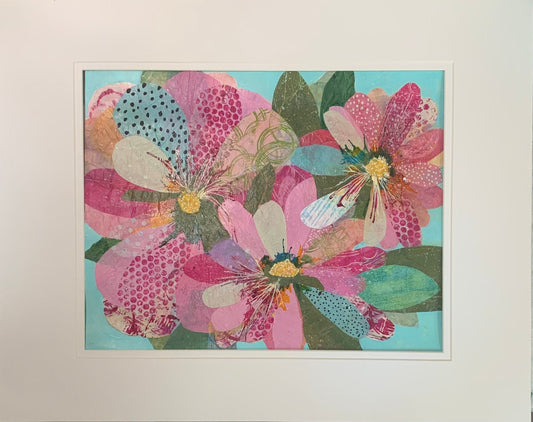 Pretty in Pink Collage Floral