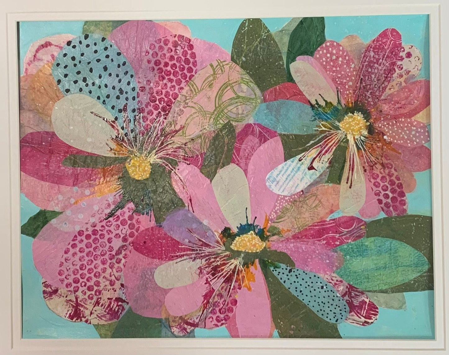 Pretty in Pink Collage Floral