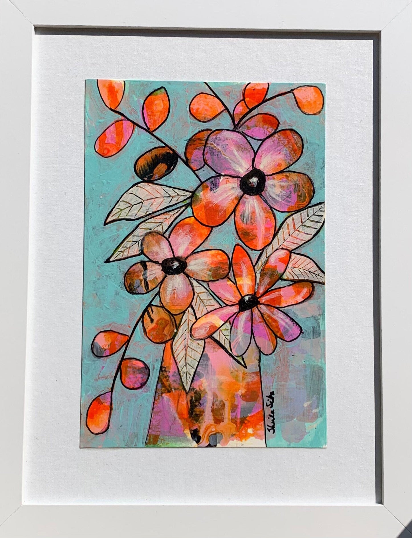 Color Pop 2 floral paintings