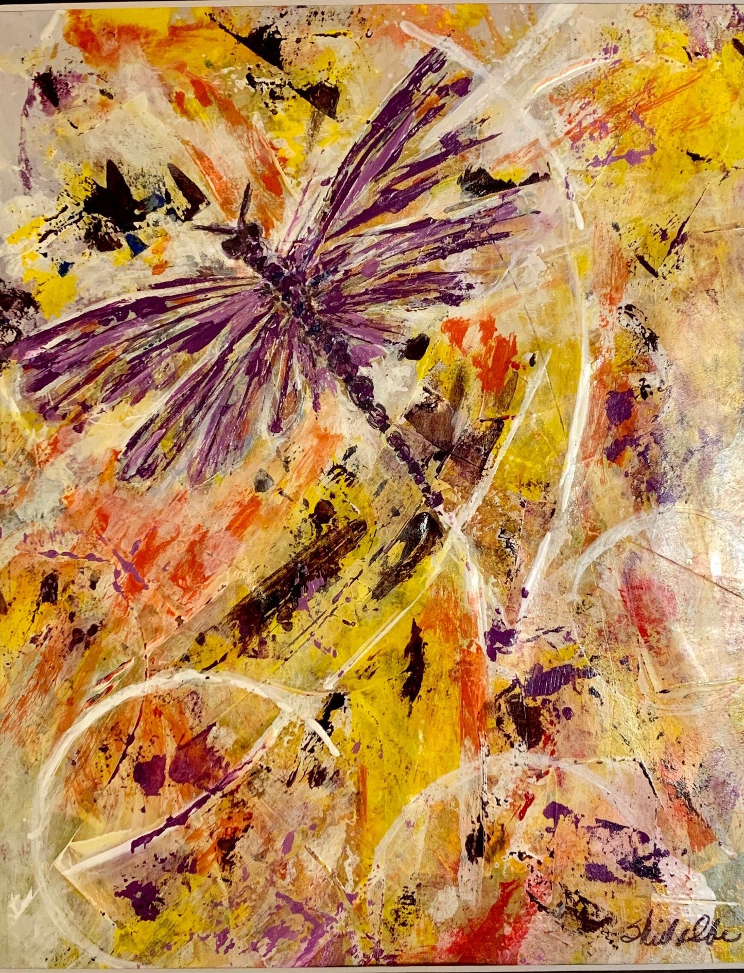 Butterfly Acrylic Abstract painting