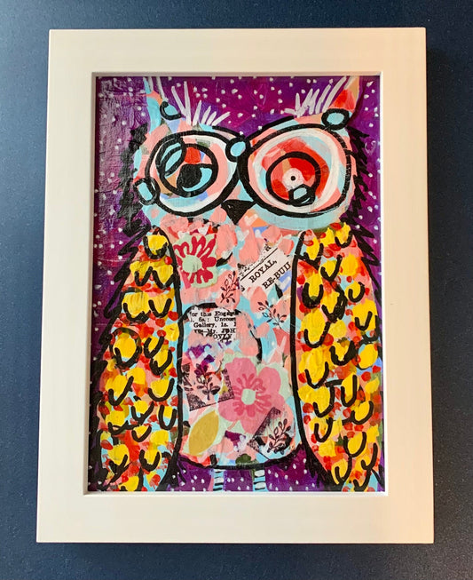 Helen gives a Hoot Owl Art