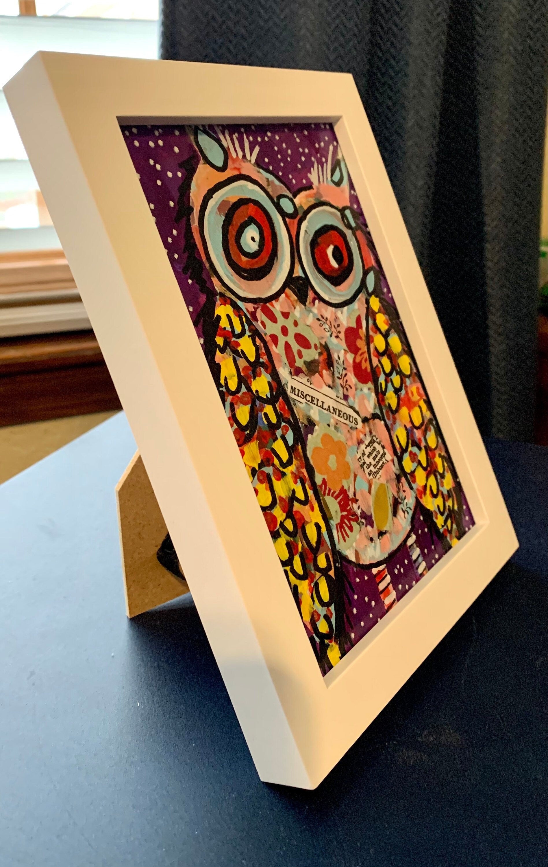 Betty the Befuddled Owl painting
