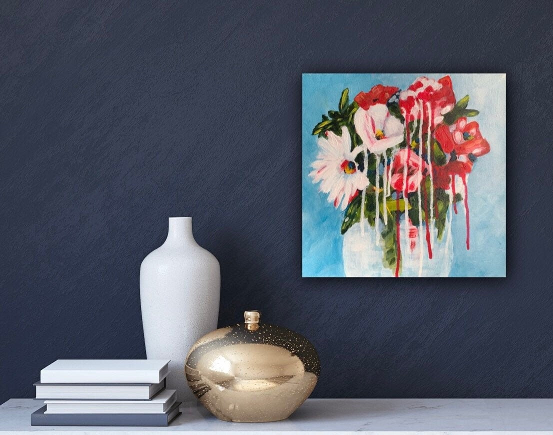 Bold and Beautiful floral painting